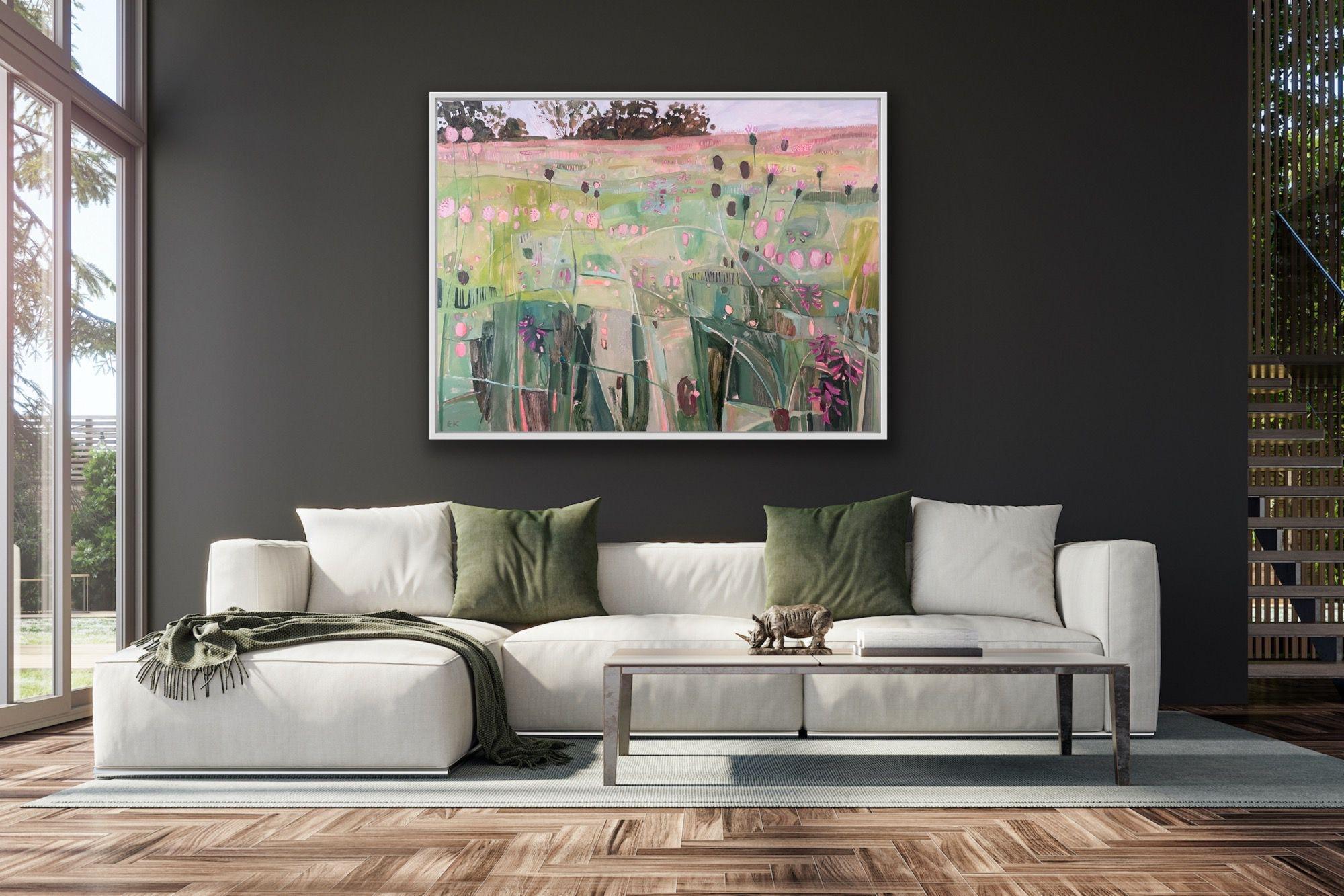 Cotswolds Pradera de flores silvestres, Pintura original, Floral, Flores, Praderas 2