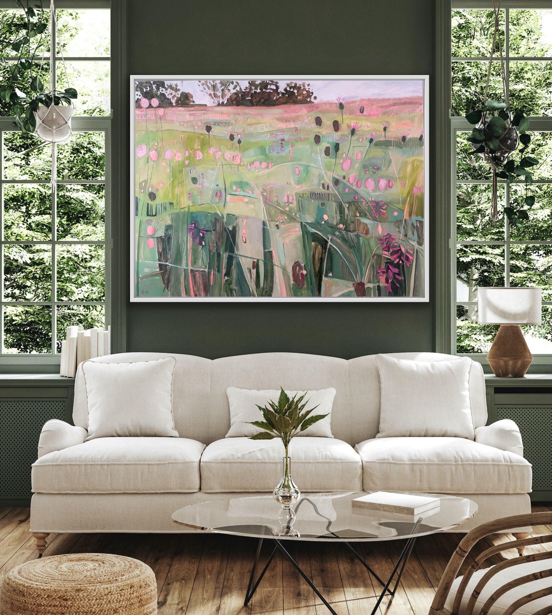 Cotswolds Pradera de flores silvestres, Pintura original, Floral, Flores, Praderas 3