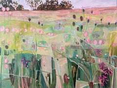 Cotswolds Pradera de flores silvestres, Pintura original, Floral, Flores, Praderas