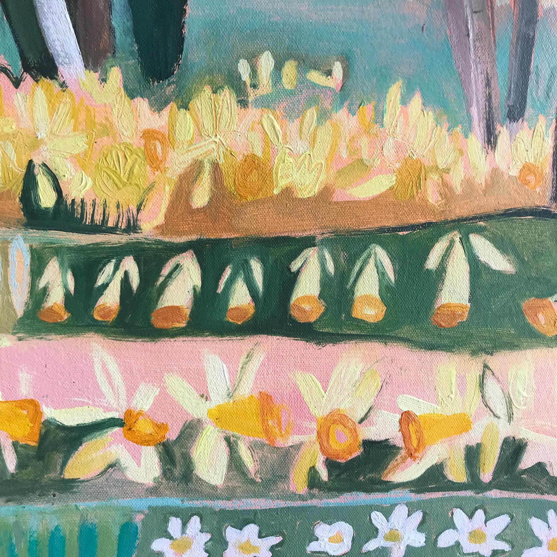 Sognare il narciso - Painting di Elaine Kazimierczuk