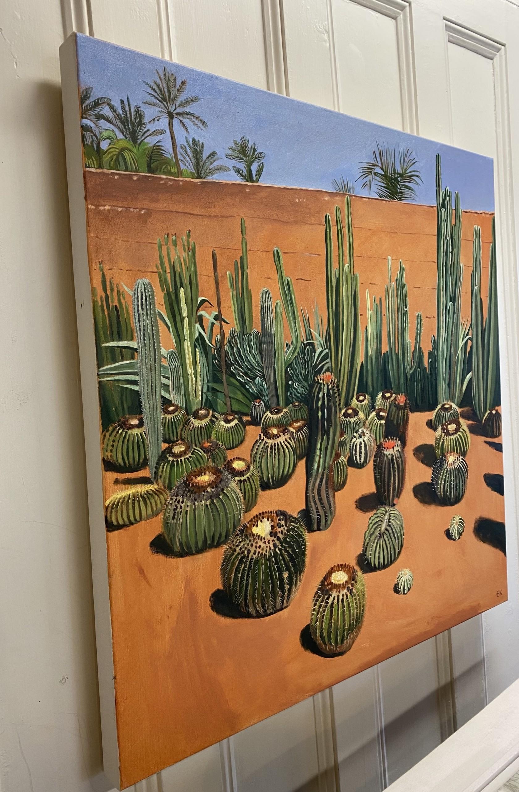 Diptych Cacti with Shadows and Cactus Madness, Original painting, landscape For Sale 3