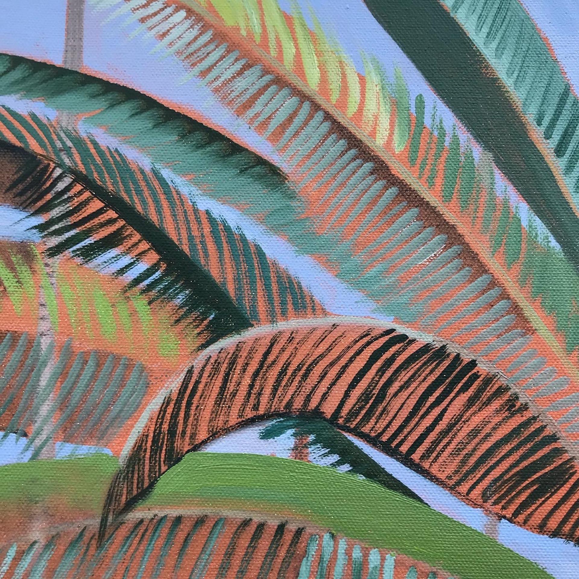 Elaine Kazimierczuk, Cactus and Large Palm, Majorelle Gardens, Morocco  For Sale 1
