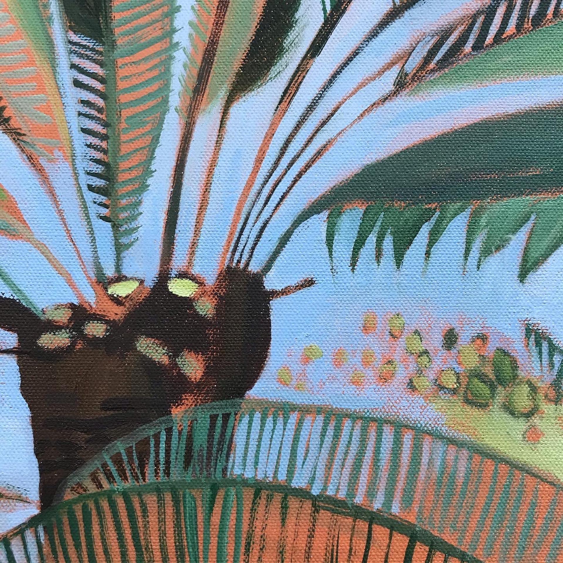 Elaine Kazimierczuk, Cactus and Large Palm, Majorelle Gardens, Morocco  For Sale 2