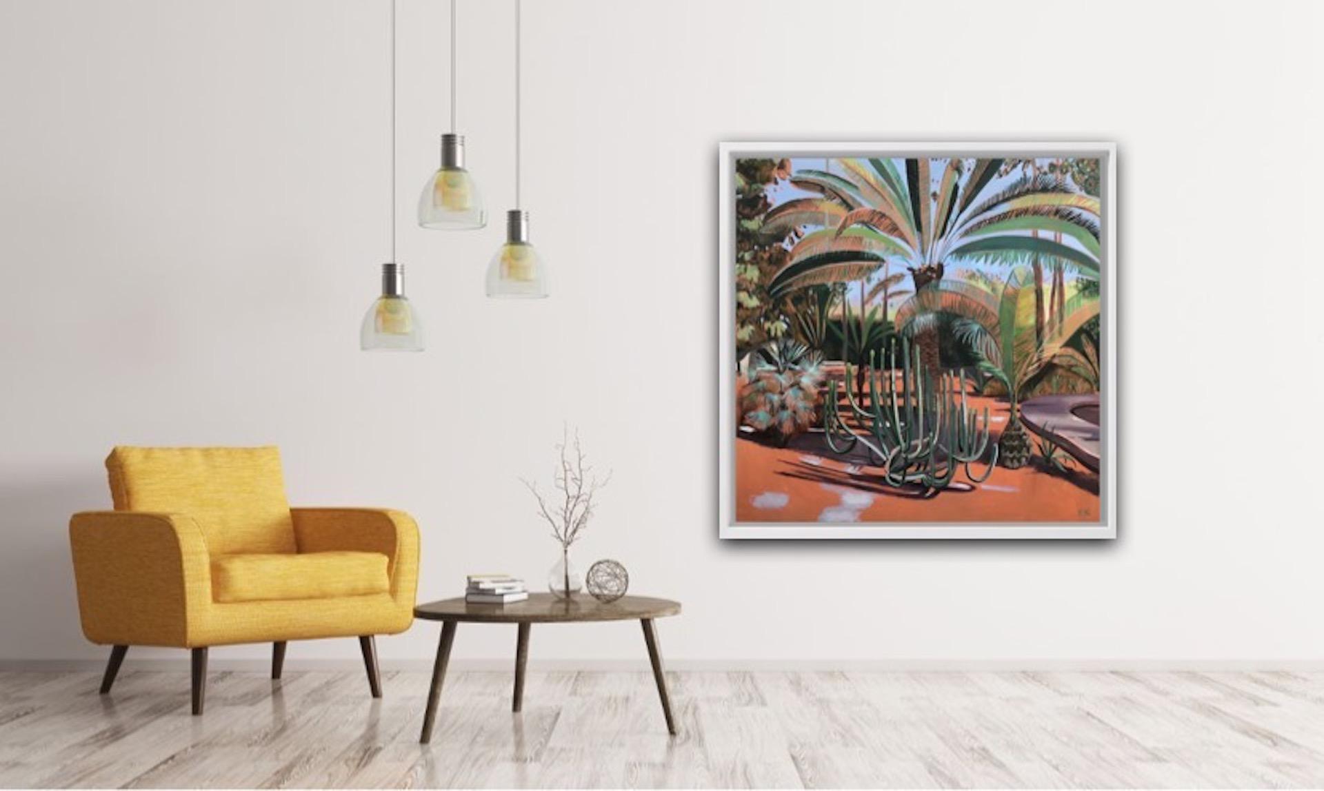 Elaine Kazimierczuk, Cactus e palma grande, Giardini Majorelle, Marocco in vendita 6