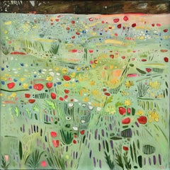 Elaine Kazimierczuk, Carpet of Flowers II, abstract flower painting