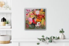 Elaine Kazimierczuk, Double Dutch II, Contemporary Painting, Abstract Floral Art