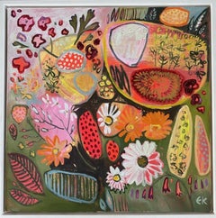 Elaine Kazimierczuk, Double Dutch II, Contemporary Painting, Abstract Floral Art