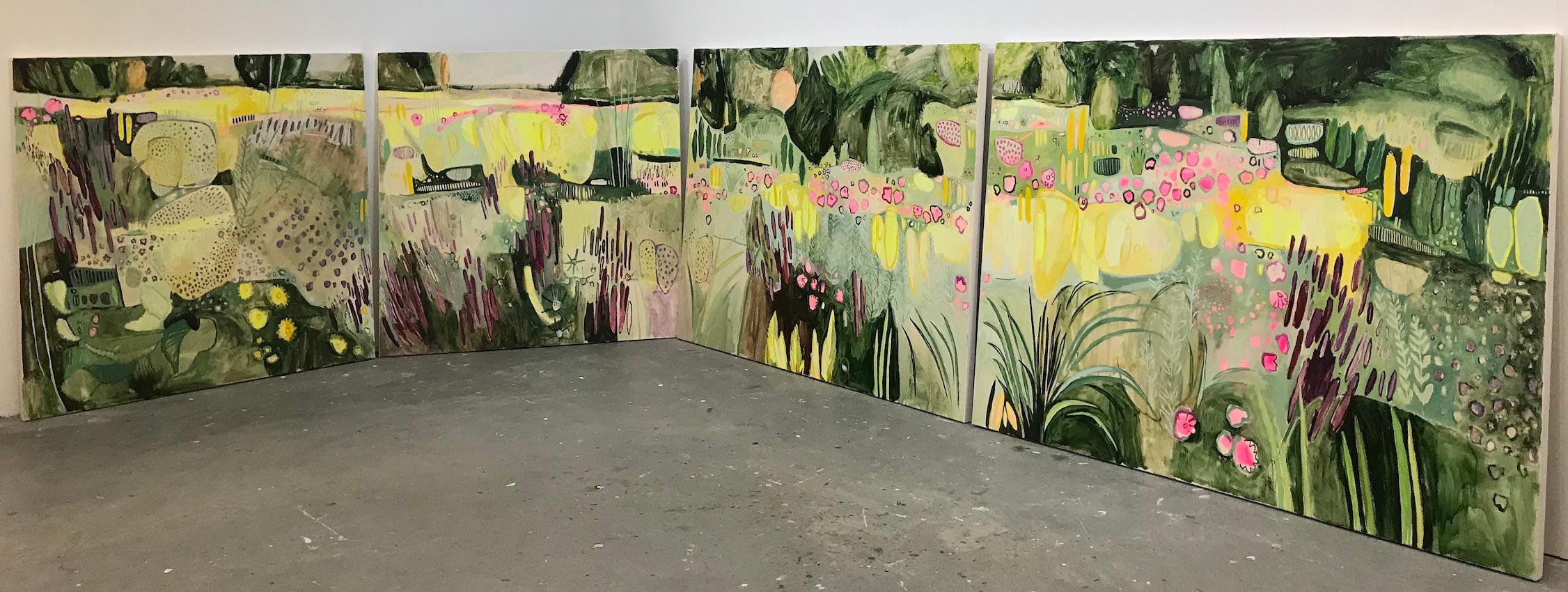 Elaine Kazimierczuk, Large Merton Beds 1, Original Abstract Landscape Painting 3