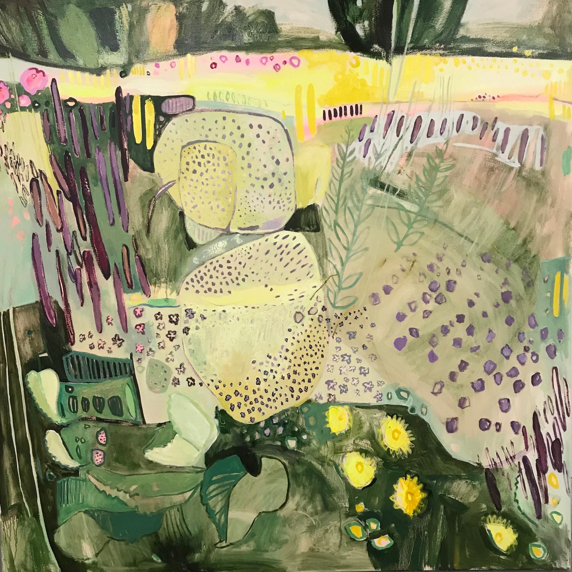 Elaine Kazimierczuk, Large Merton Beds 1, Original Abstract Landscape Painting