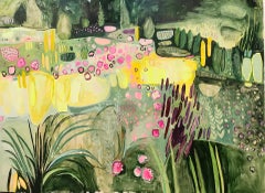 Elaine Kazimierczuk, Merton Beds 4, Original Abstract Landscape Composition