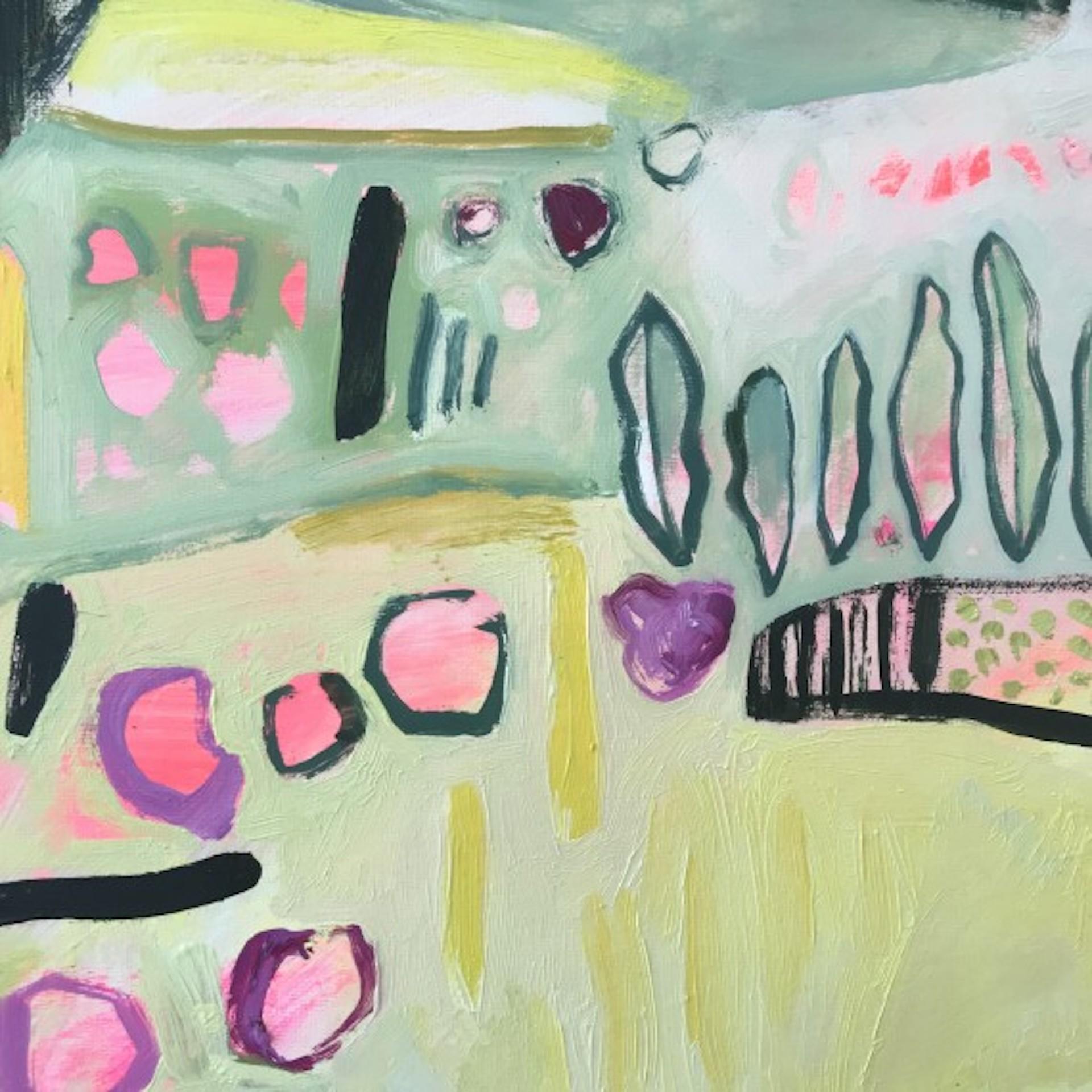 Pink, Yellow and Purple in the Merton Borders [2019]
Original
Landscapes 
Oil and acrylic on canvas
Image size: H:100 cm x W:100 cm
Complete Size of Unframed Work: H:100 cm x W:100 cm x D:3.5cm
Framed Size: H:102 cm x W:102 cm x D:4cm
Sold