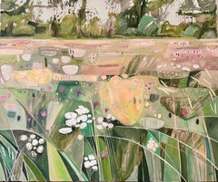 Hinksey Meadow in June, original painting, landscape, nature