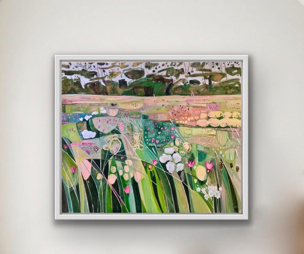Hinksey Meadow 
Elaine Kazimierczuk
Original Abstract Painting 
Acrylic Paint
Image Size: H 100 cm x W 119cm
Canvas Size: H 100cm x W 119cm x D 3cm
Framed Size: H 105 cm x W 124 cm x D 3.7cm
Sold In a White Frame 



A summer meadow in full bloom.