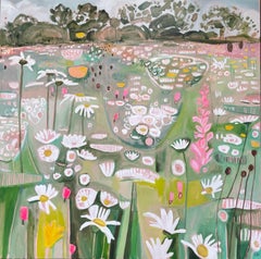 Nouveau Ryewater Diptyque, peinture originale, peinture florale abstraite