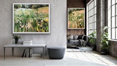 Ox-Eye Daisies with Wild Roses and Ox-Eye Daisies II, Large Statement Floral Art
