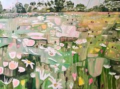 Ryewater Extra, Original painting, Cotswolds, meadow, Nature, Contemporary 