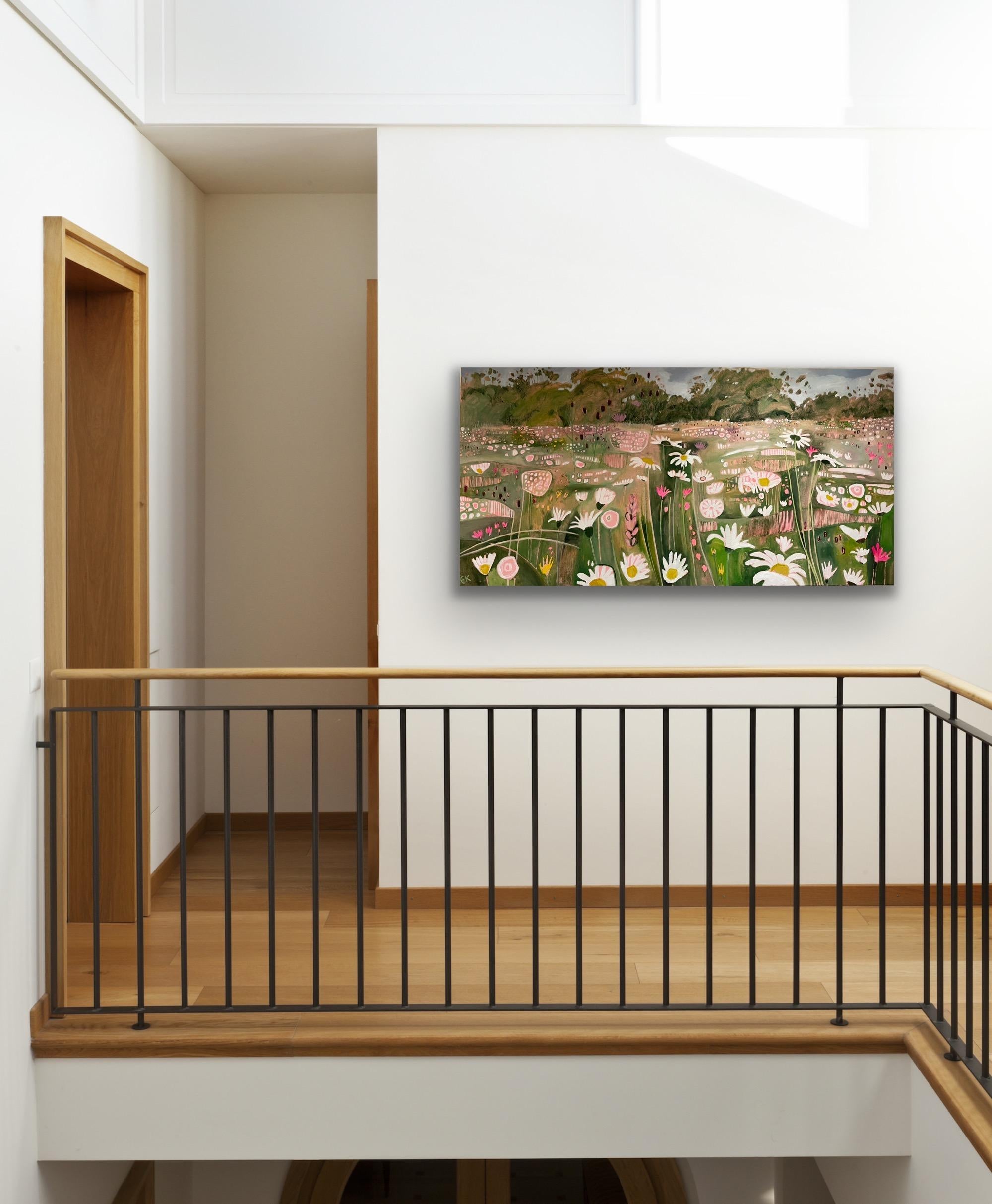 Ryewater Farm Flora, Originalgemälde, Landschaft, zeitgenössisch im Angebot 2