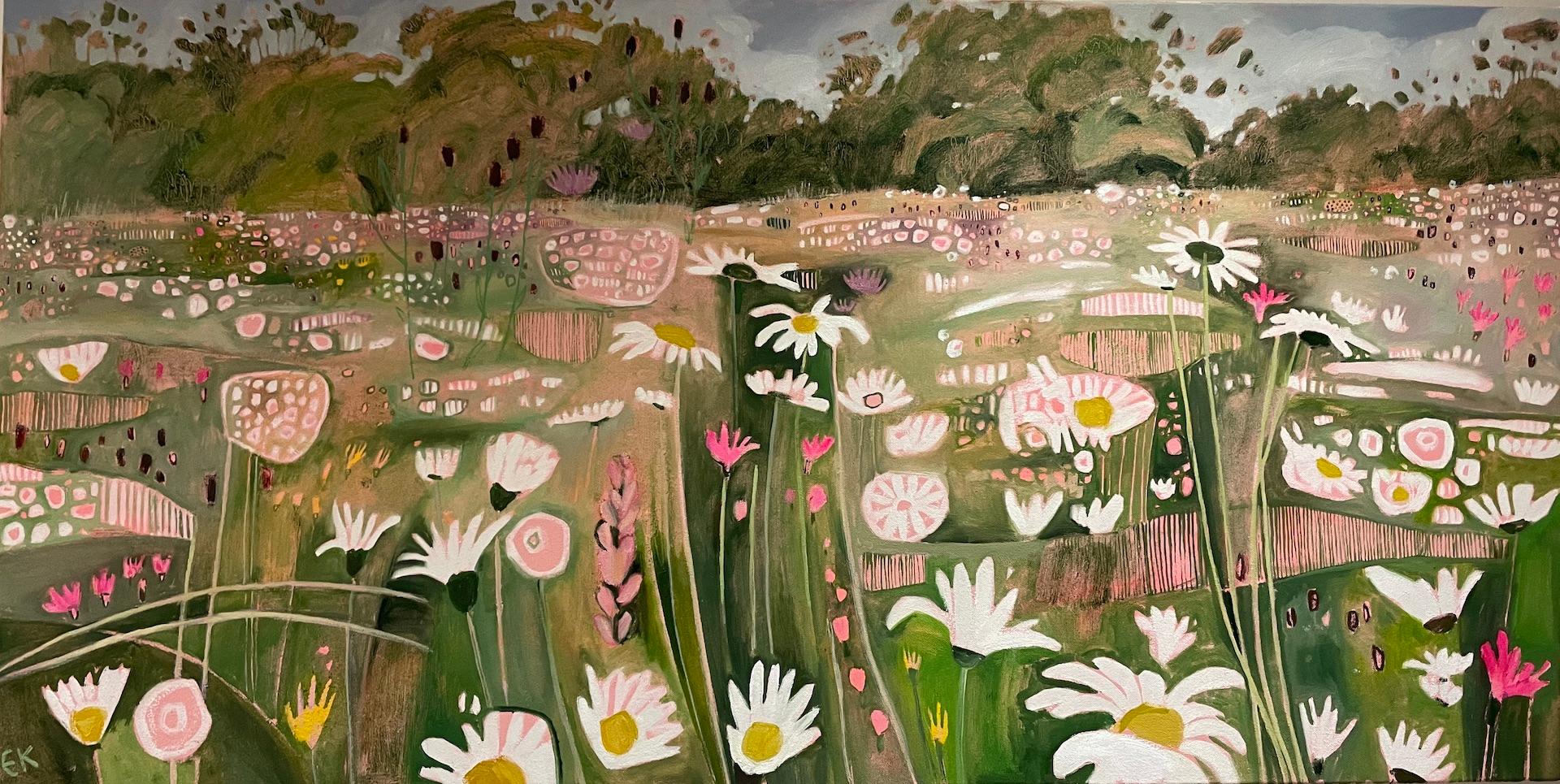 Ryewater Farm Flora, Originalgemälde, Landschaft, zeitgenössisch im Angebot 3