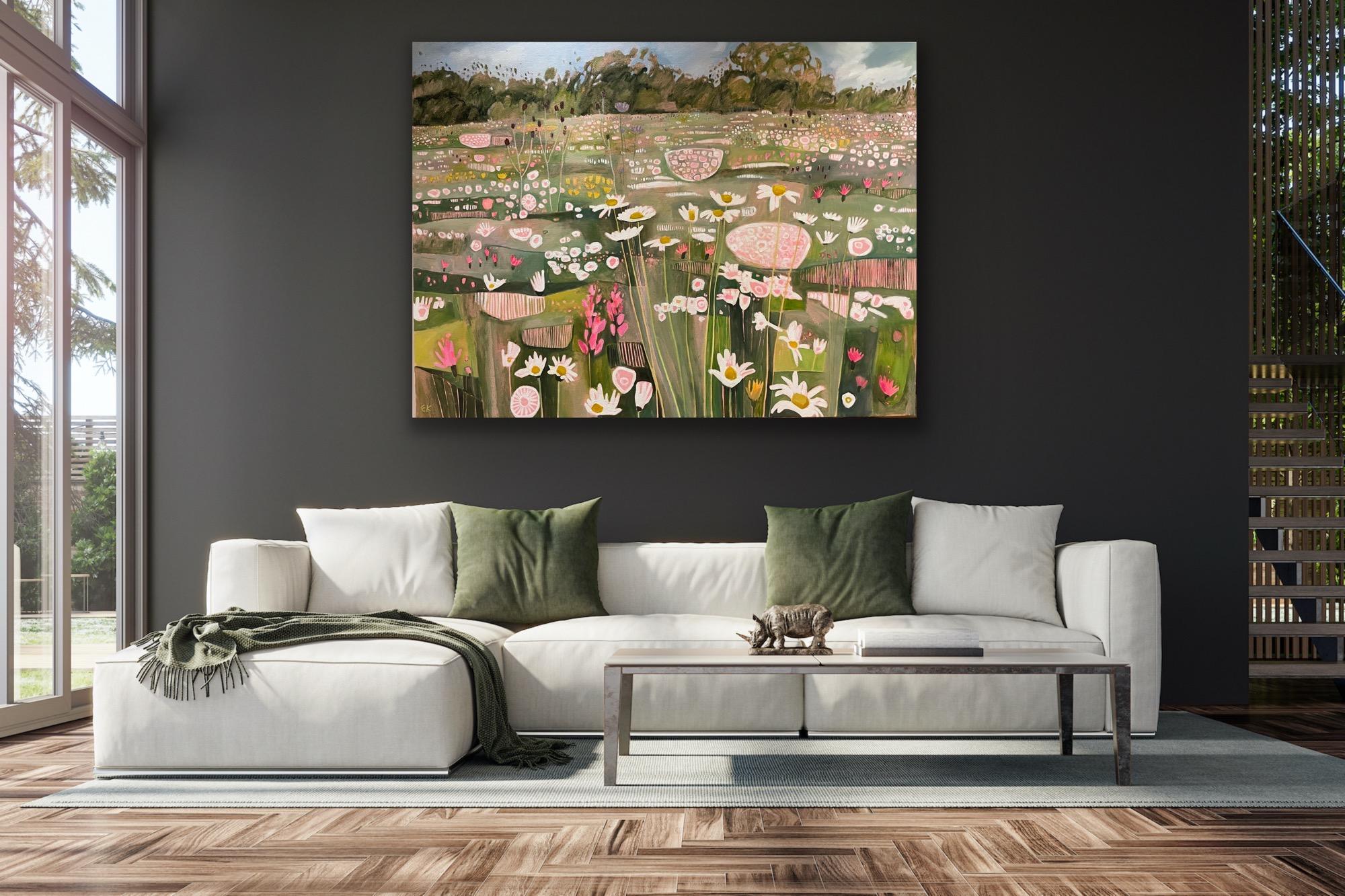 Ryewater Farm Summer Splendour, original painting, landscape, contemporary en vente 7