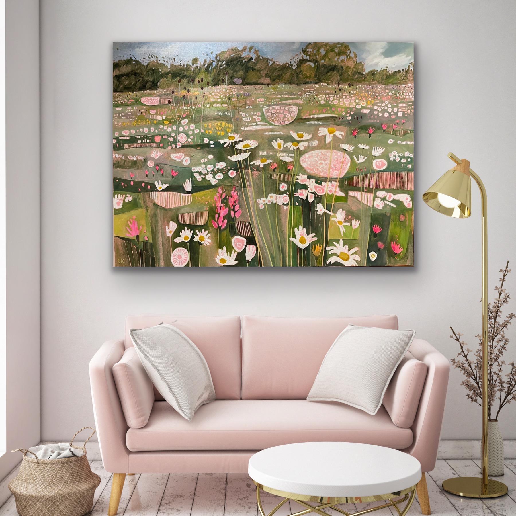 Ryewater Farm Summer Splendour, original painting, landscape, contemporary en vente 8