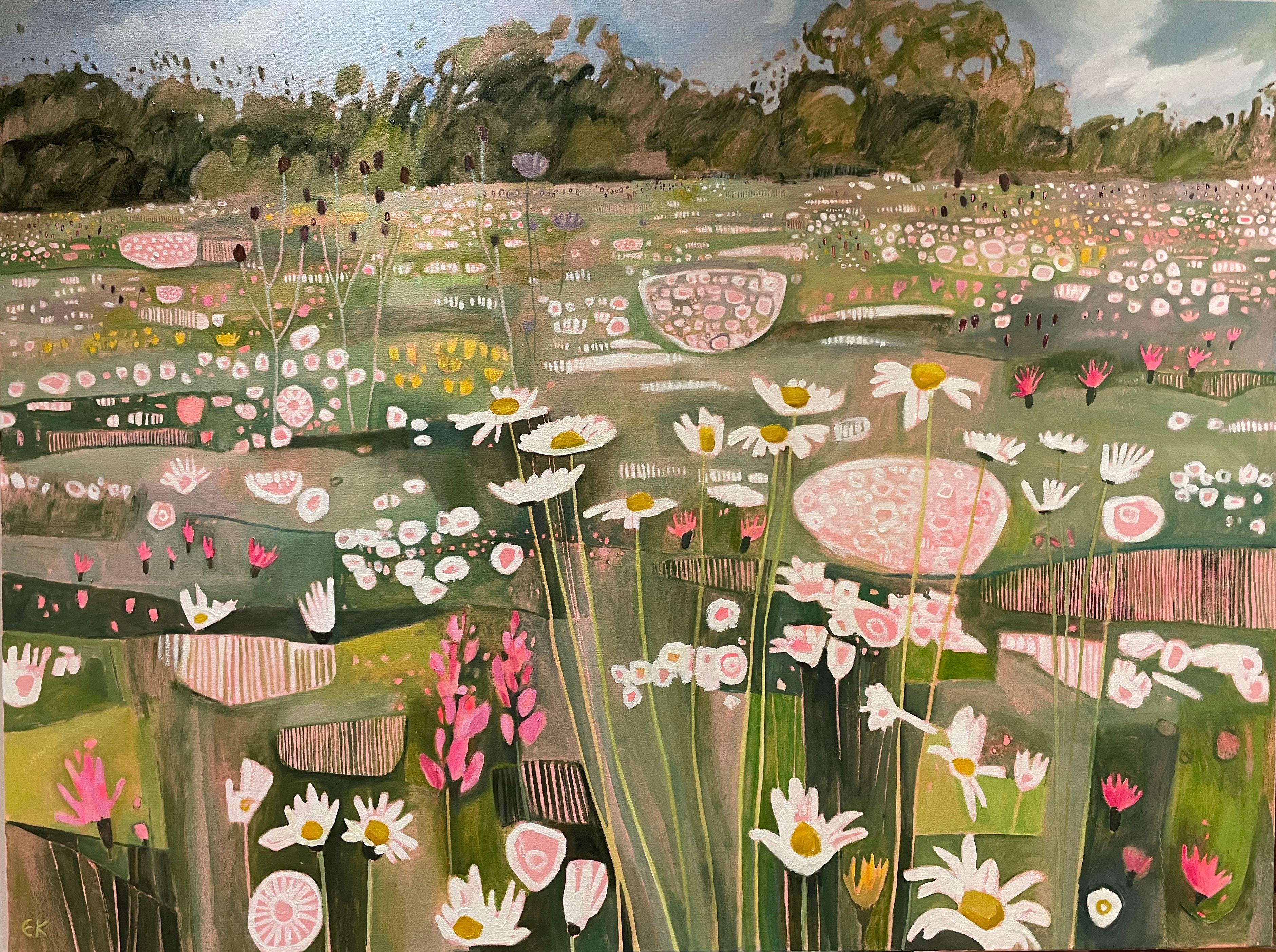 Ryewater Farm Summer Splendour, original painting, landscape, contemporary