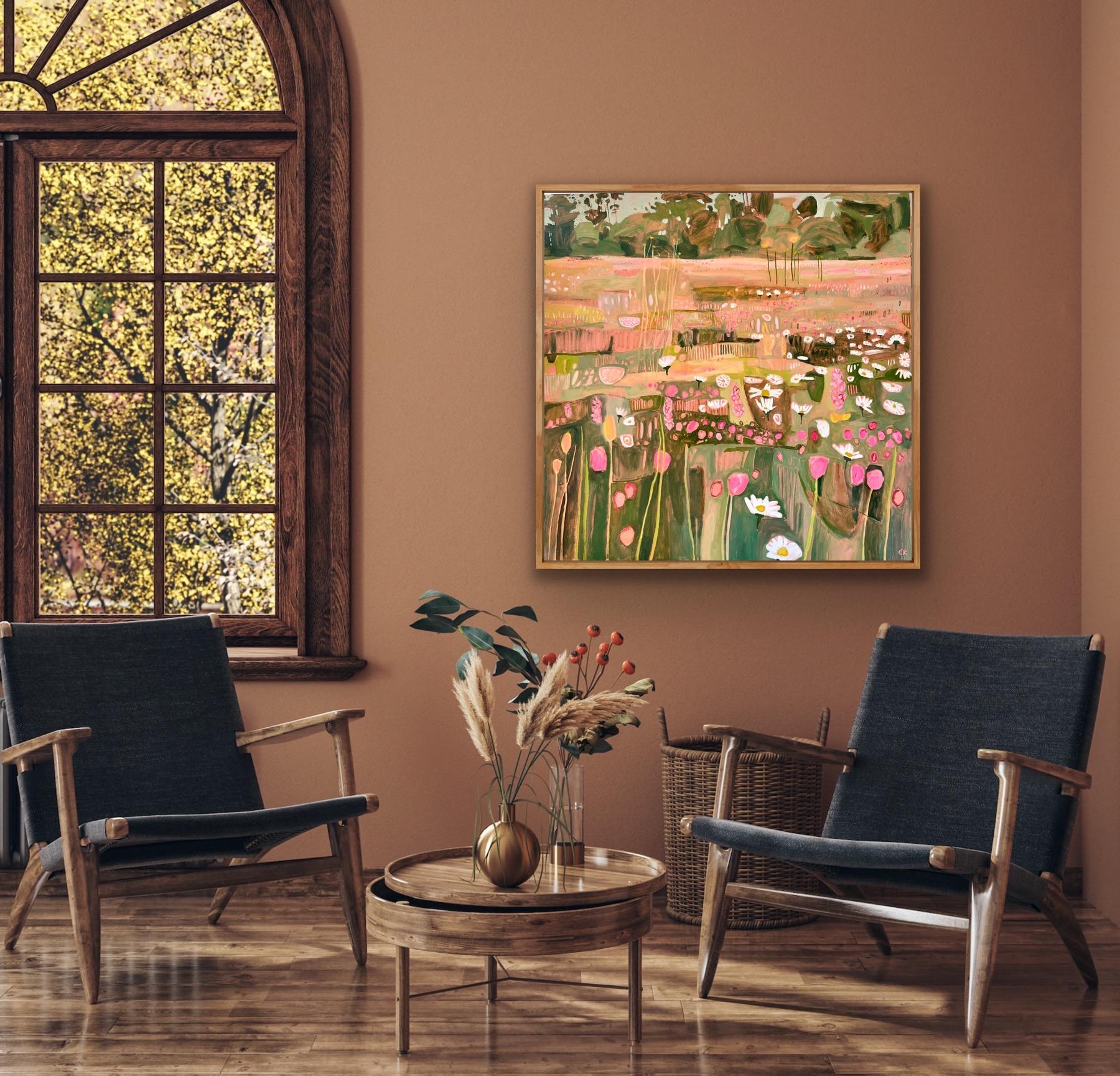 Ryewater in Golden Evening Sun, rechte Tafel des Diptychons, Originalgemälde im Angebot 4