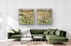 Ryewater in June right panel of diptych, original painting, landscape, nature