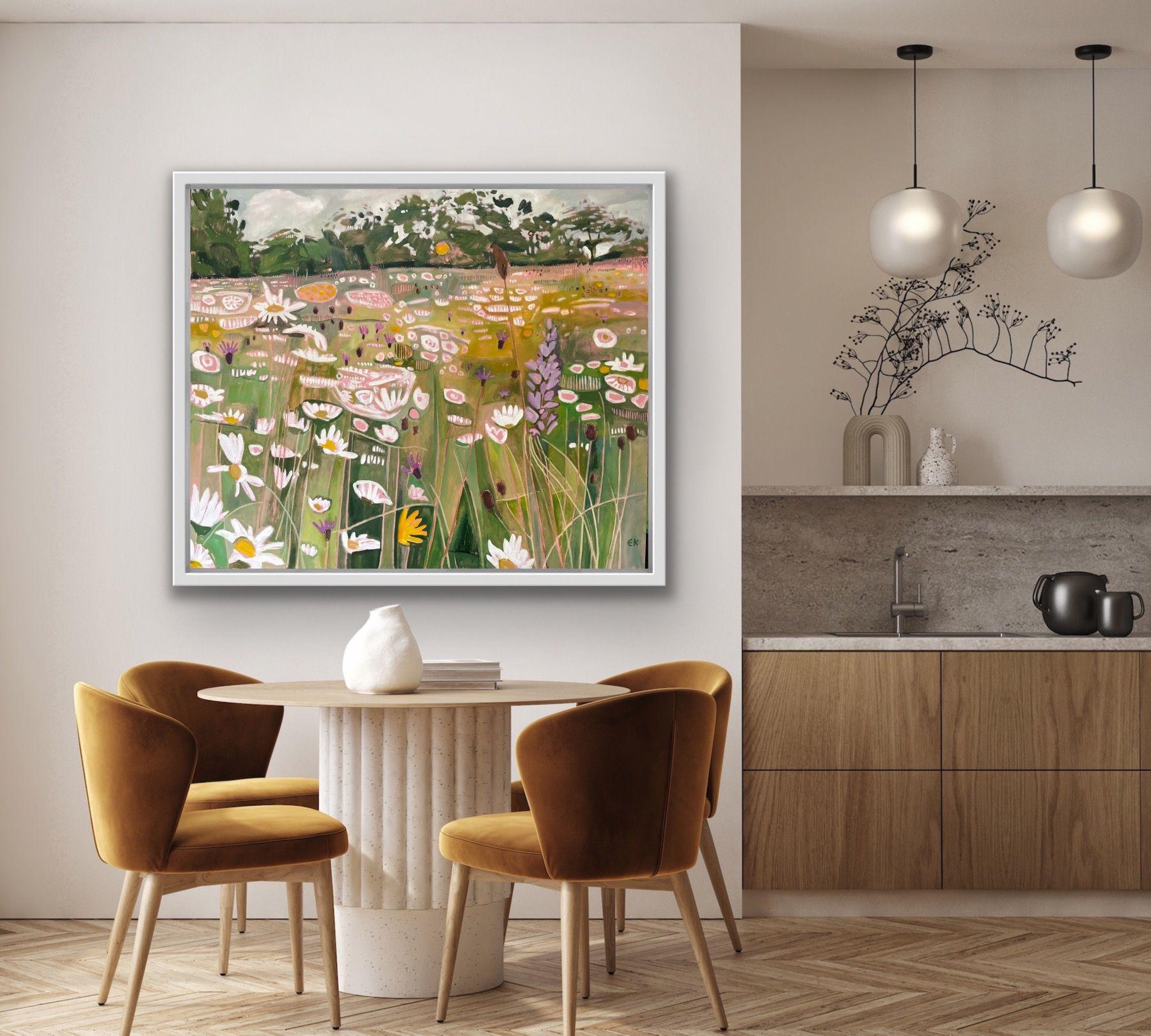 Ryewater Rythms, peinture originale, peinture florale abstraite en vente 5