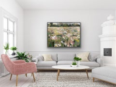 Ryewater with Daisies and Tall Grasses, original painting, landscape