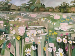 Ryewater with Ox-Eye Daisies and Cat's Ear, original painting