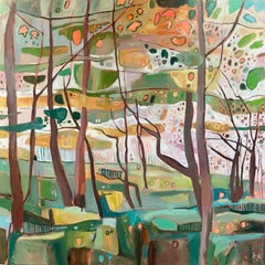 Bunny Woods in Bright Sunshine panel derecho - Original, Abstracto