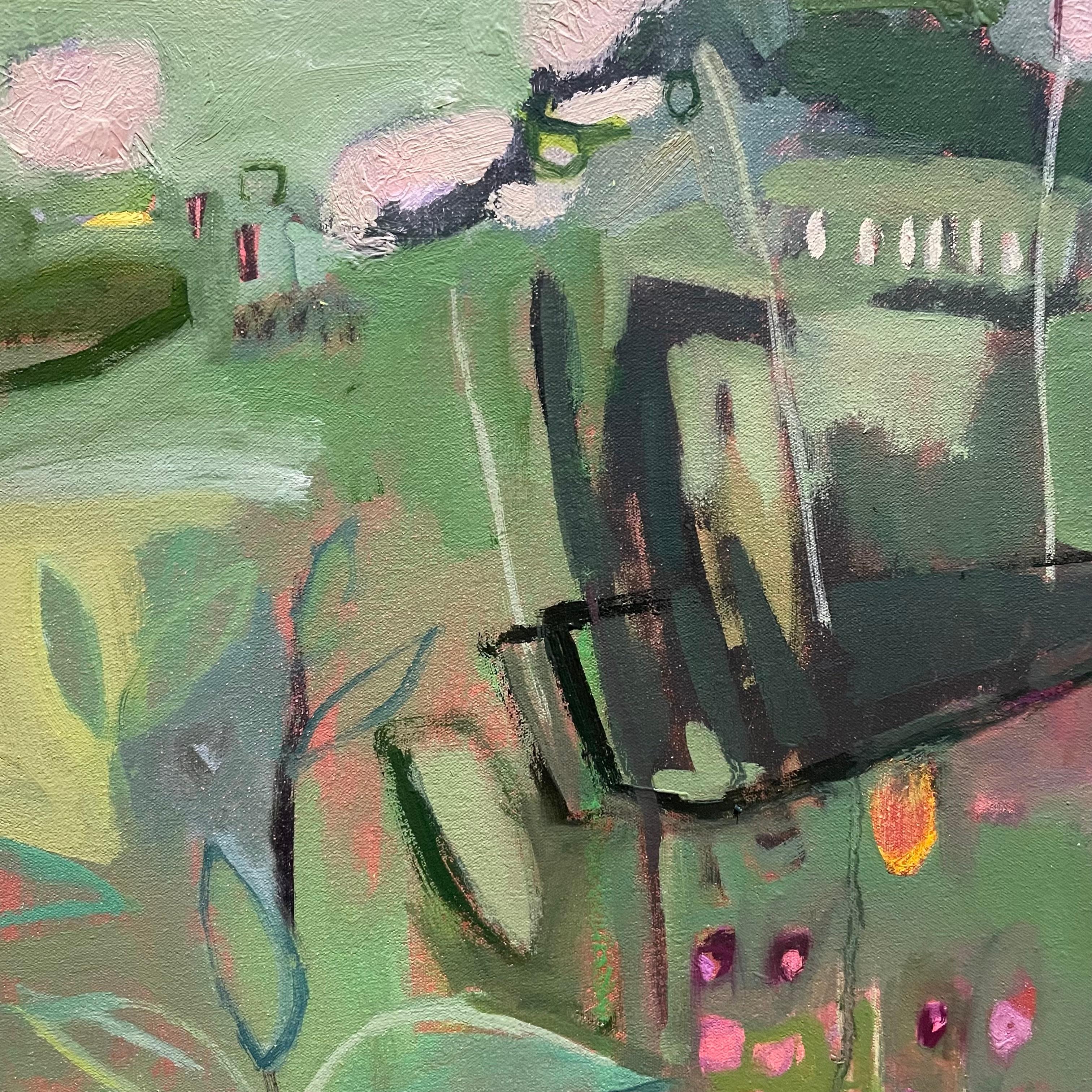 Tackley Revisited III, pintura original, contemporáneo, paisaje en venta 1