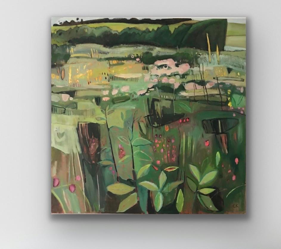 Tackley Revisited III, pintura original, contemporáneo, paisaje en venta 2
