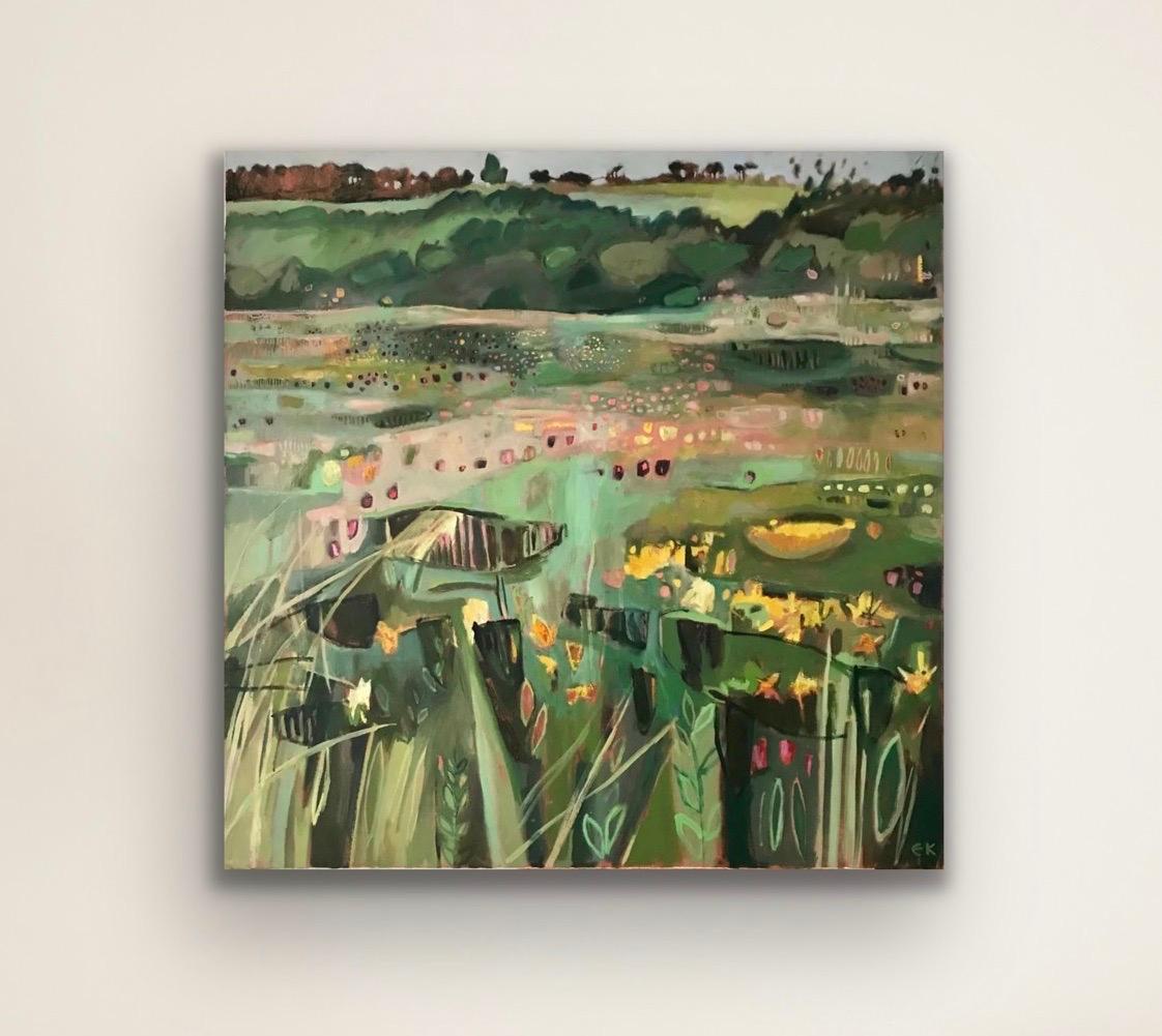 Tackley Revisited, quadro originale, contemporaneo, astratto, paesaggio in vendita 1