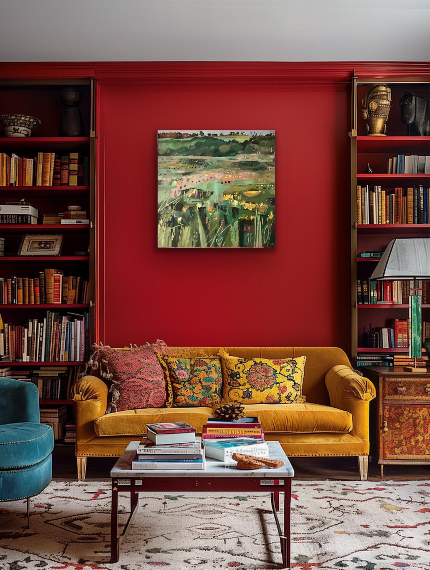 Tackley Revisited, quadro originale, contemporaneo, astratto, paesaggio in vendita 4