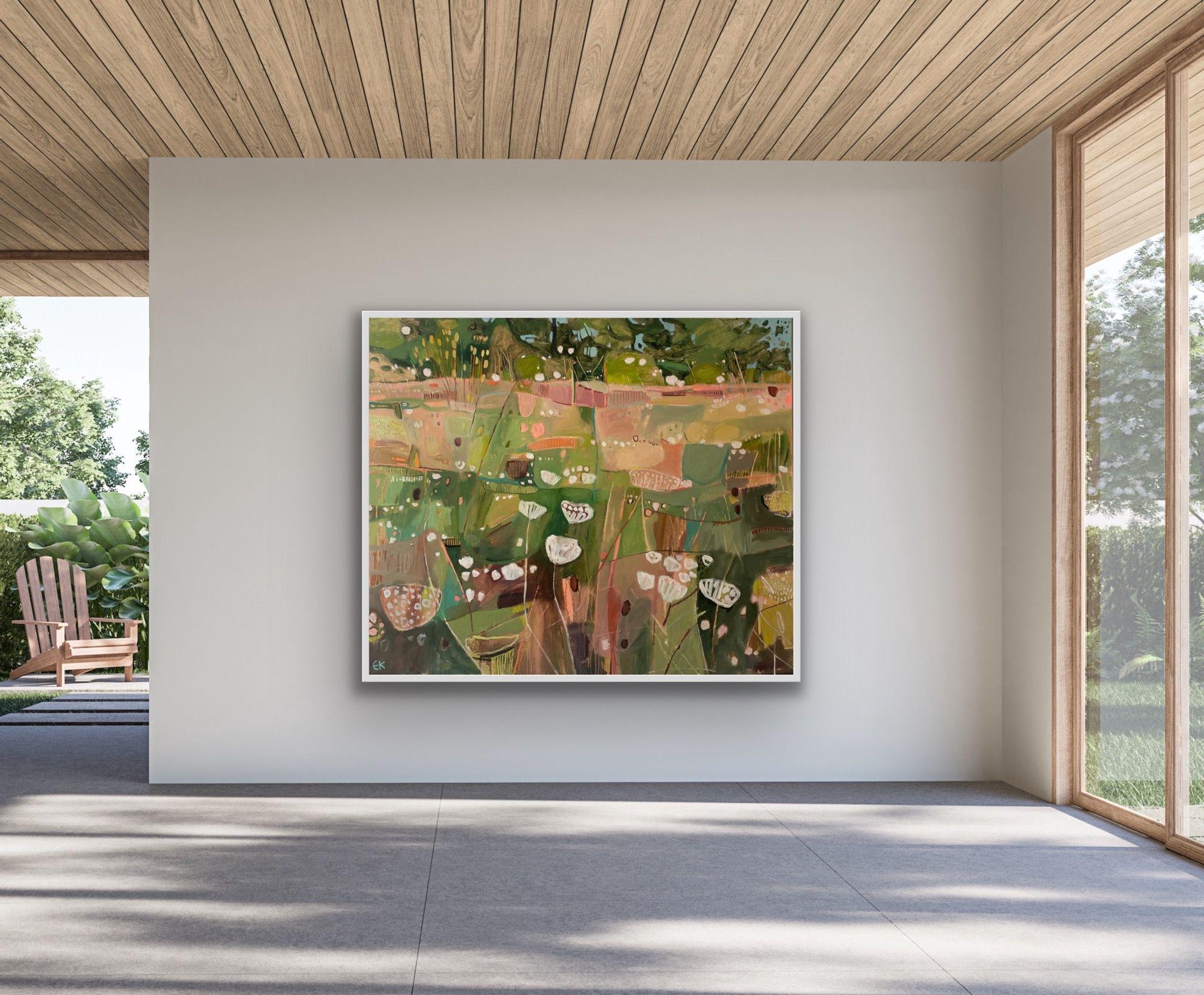 Pradera Toscana con Zanahoria Silvestre II, Pintura original, Floral, Flores, Praderas 5