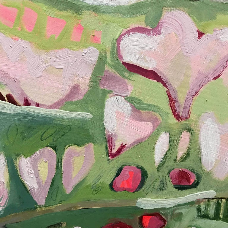 Elaine Kazimierczuk Wanda S Magnolia Tree With Red Gardenia Bush