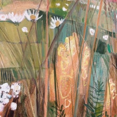 «Wigwell con hierbas doradas 578», pintura contemporánea y original