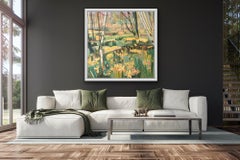Wild Welsh Daffodils, Original painting, Flowers, Landscape, Nature, Abstract