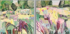 Yellow, Purple and Pink in the Merton Borders Diptych