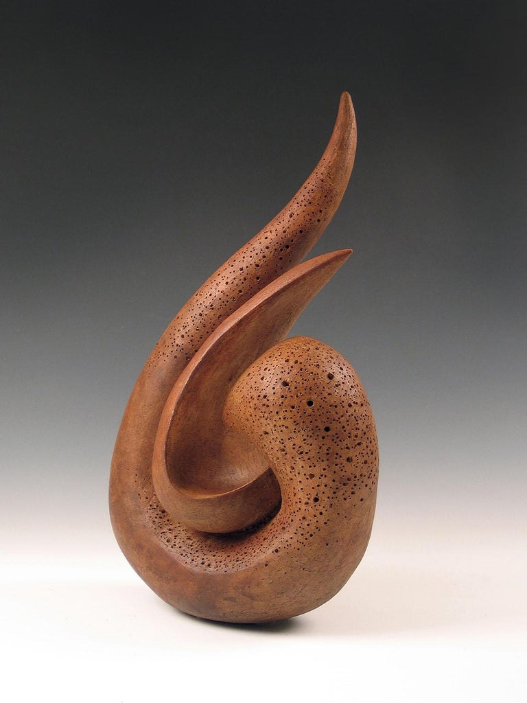 Elaine Lorenz - “Coexistence”, curved clay forms press against each ...