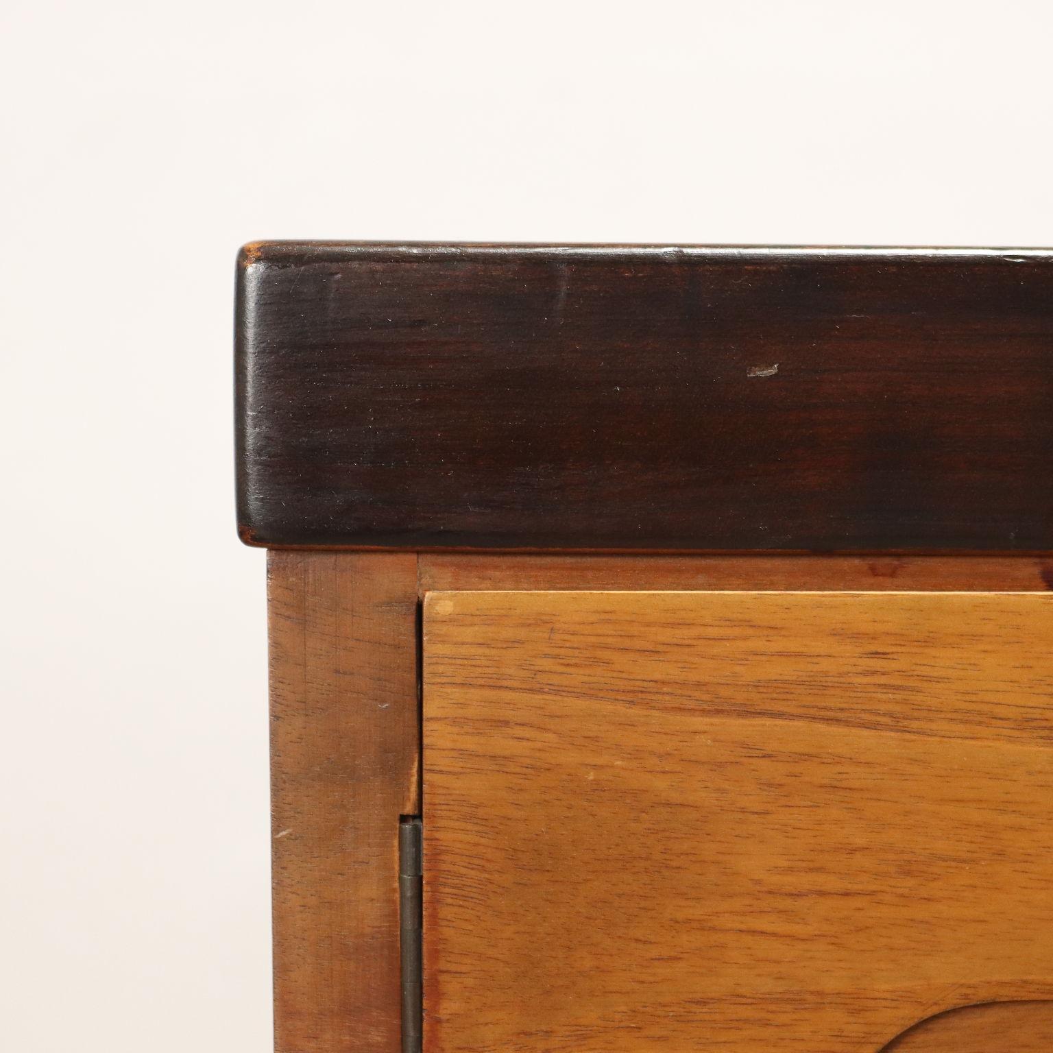 Elam Sideboard von Piero Ranzani, exotisches Holz, Italien, 1960er-70er Jahre im Zustand „Hervorragend“ in Milano, IT