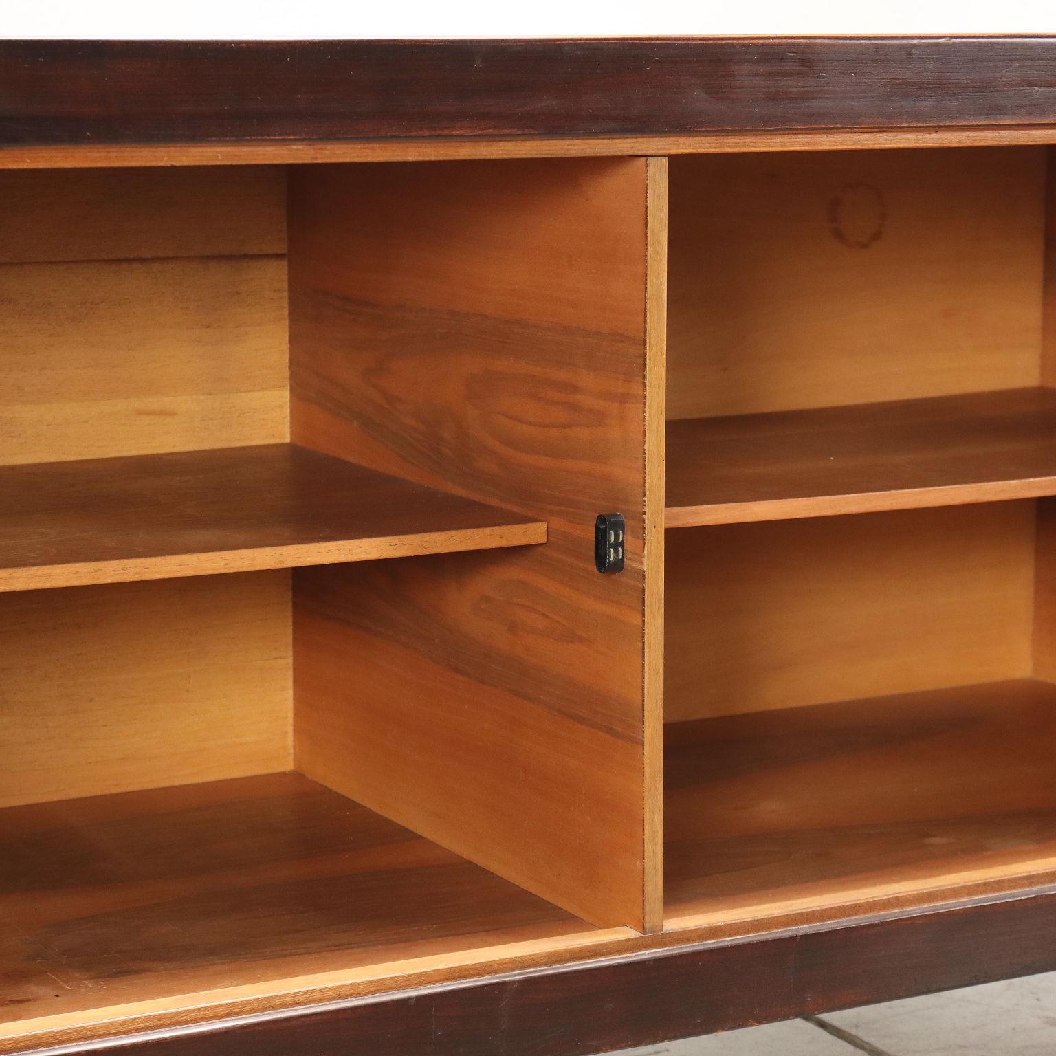 Elam Sideboard von Piero Ranzani, exotisches Holz, Italien, 1960er-70er Jahre (20. Jahrhundert)