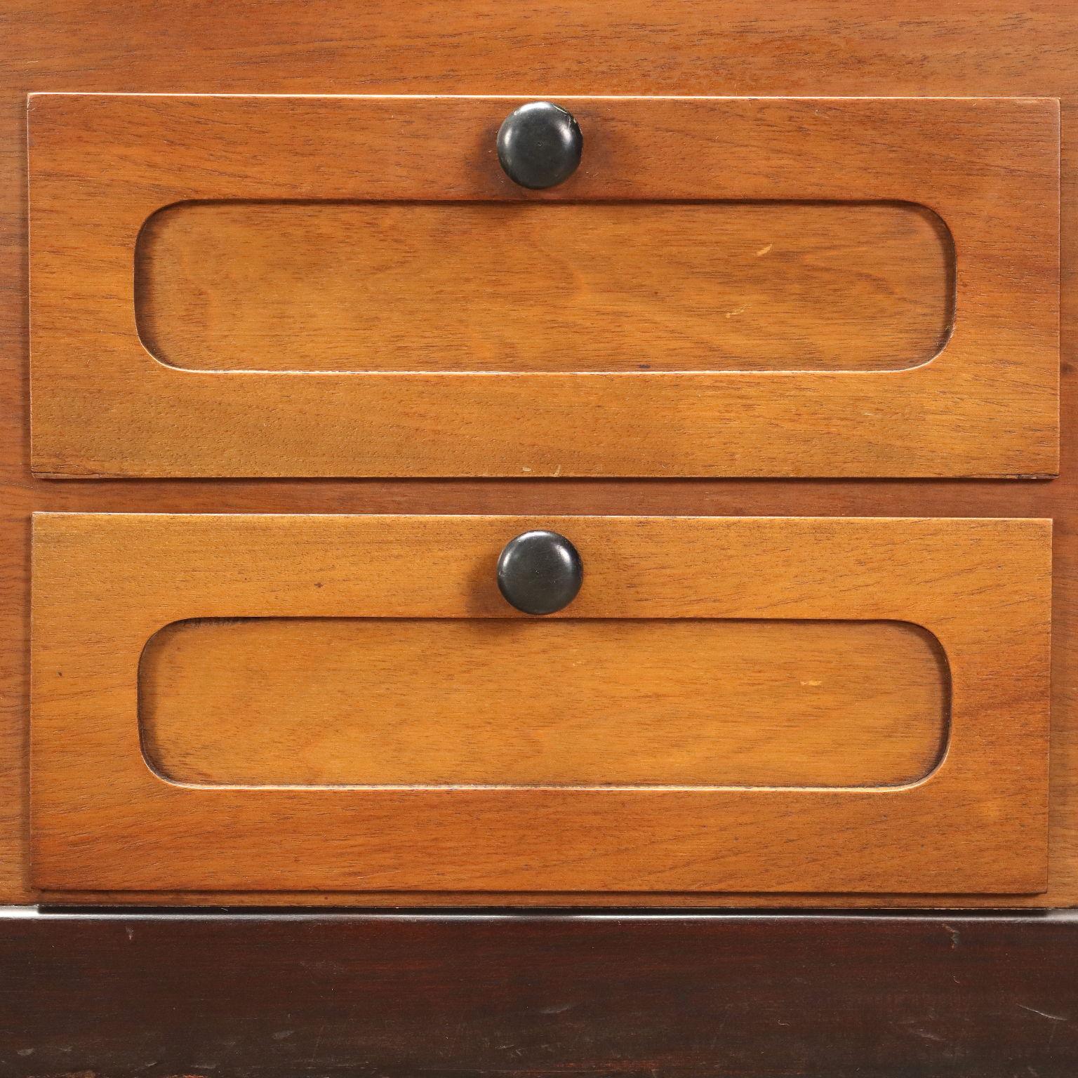 Elam Sideboard von Piero Ranzani, exotisches Holz, Italien, 1960er-70er Jahre im Angebot 1