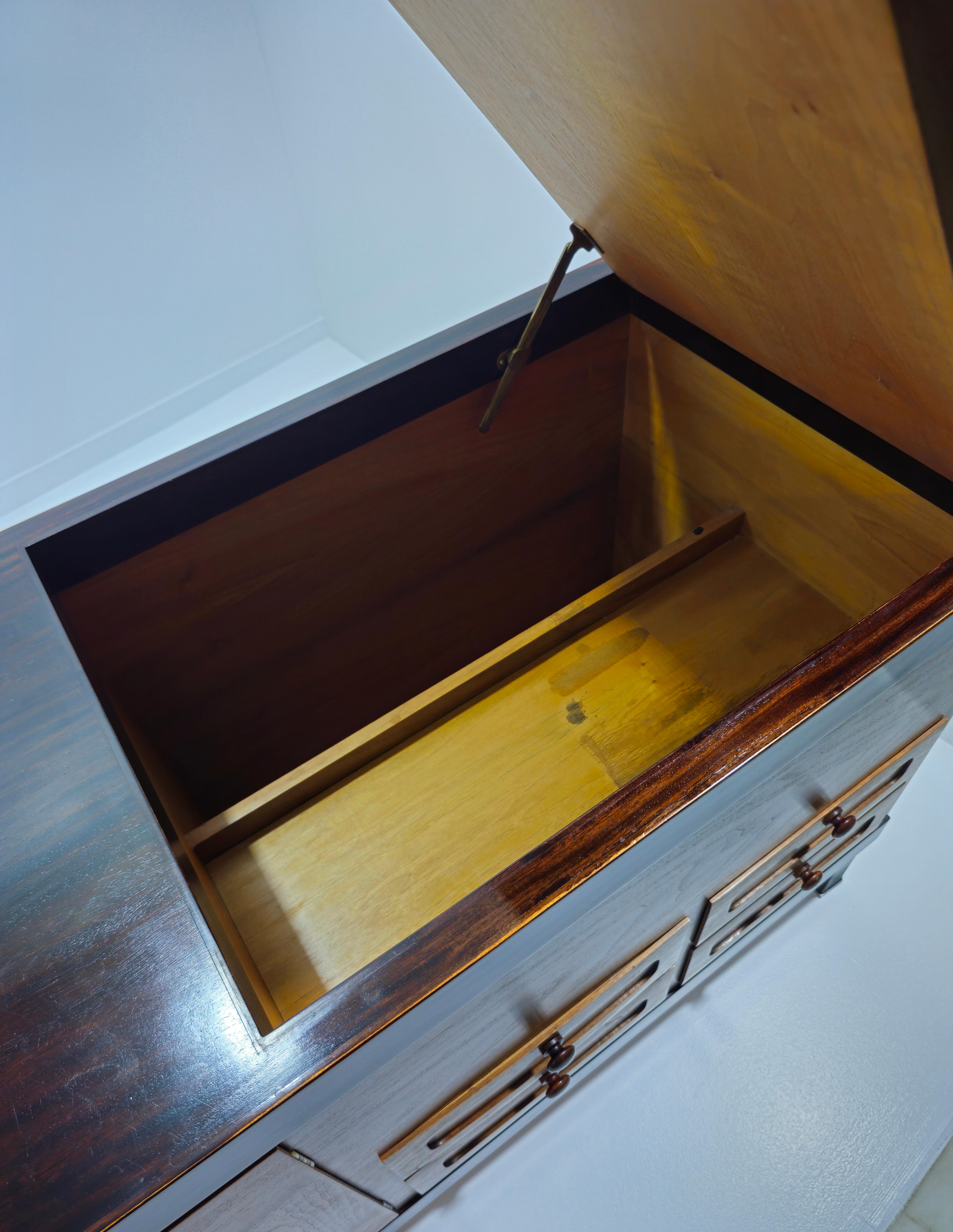 Elam Sideboard by Piero Ranzani Exotic Wood Mid-Century Modern Italy 1960s-70s In Good Condition For Sale In Palermo, IT