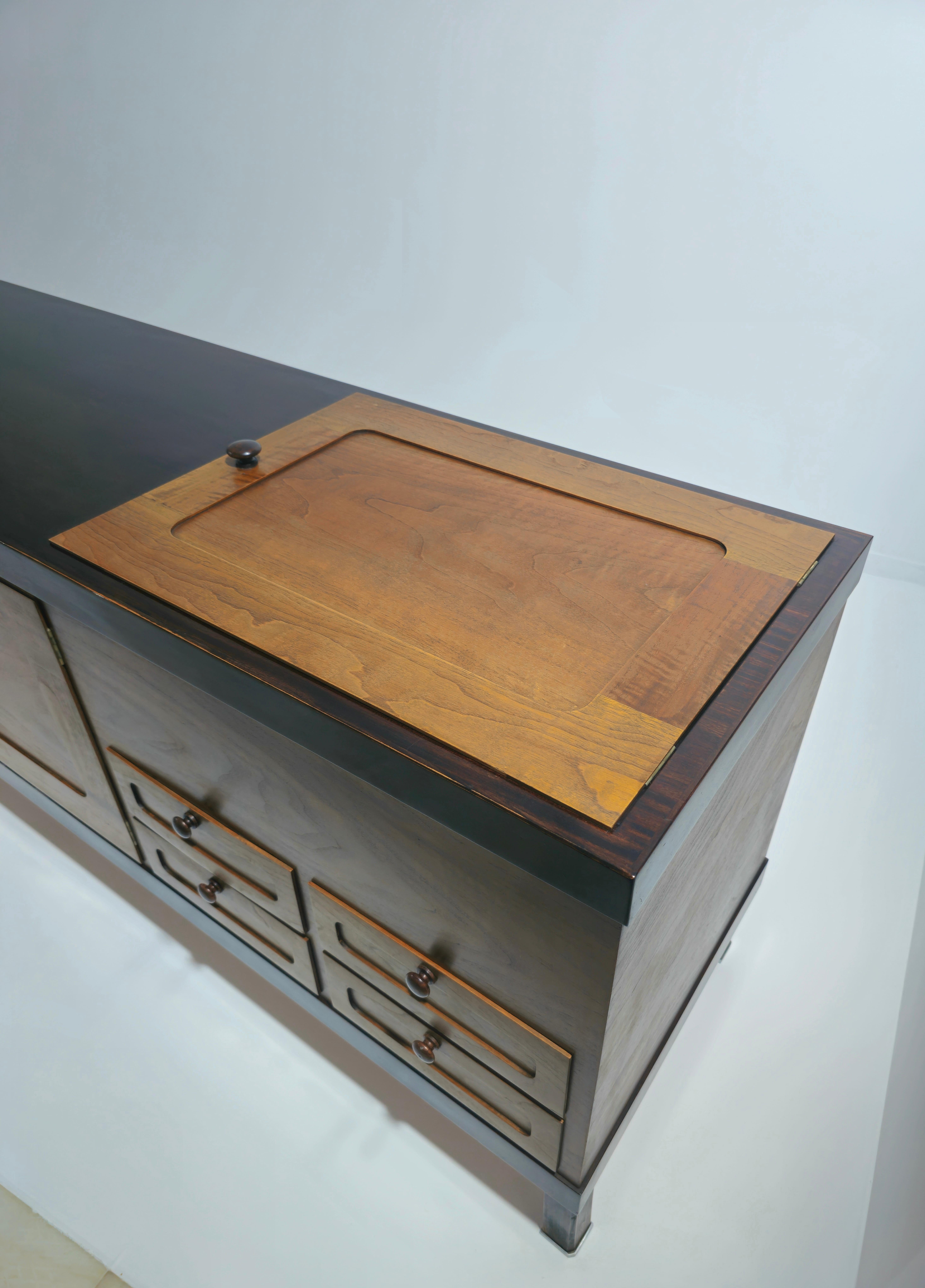 Elam Sideboard by Piero Ranzani Exotic Wood Mid-Century Modern Italy 1960s-70s For Sale 1
