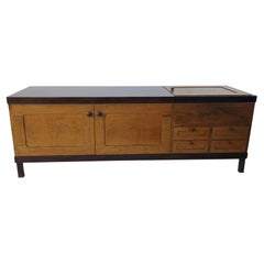 Vintage Elam Sideboard by Piero Ranzani Exotic Wood Mid-Century Modern Italy 1960s-70s