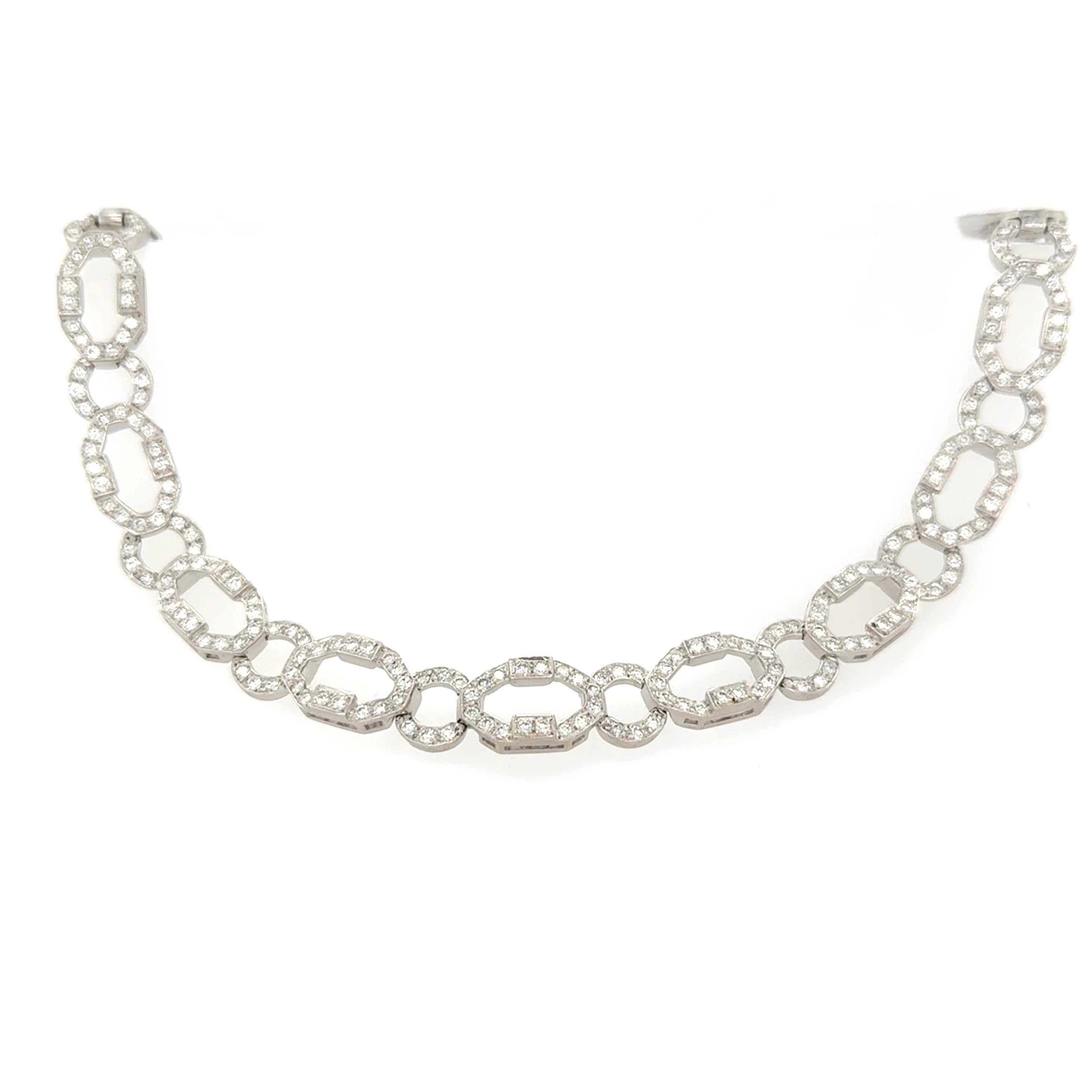 Collar Elan, Platino y Diamantes en Excelente estado para la venta en Chicago, IL