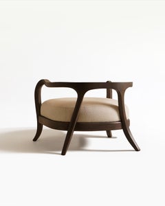 Eland Loungesessel aus Espresso-Walnussholz