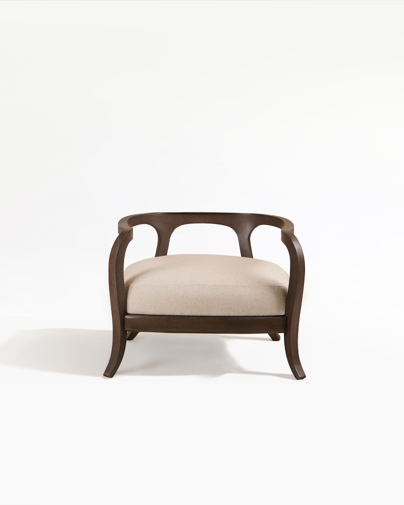 Post-Modern Eland Lounge Chair in Espresso Walnut For Sale